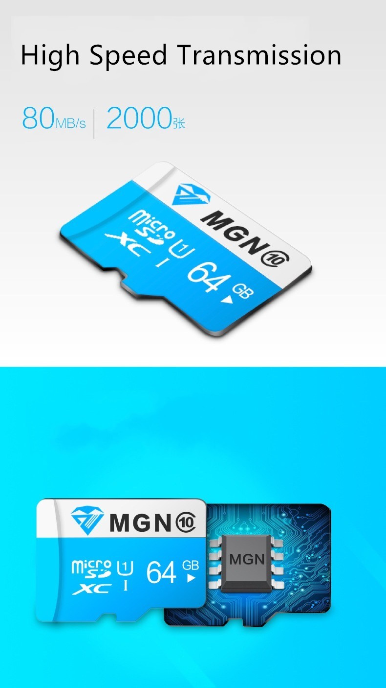 High-speed solid state TF memory card class 10 Micro-SD card