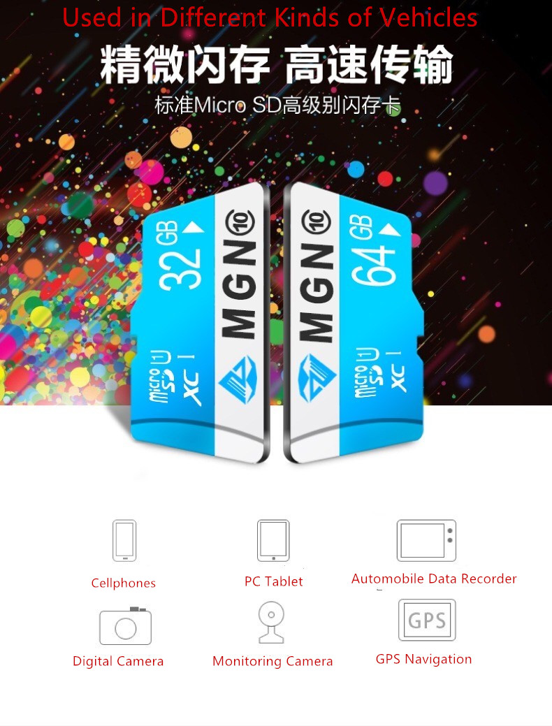 High-speed solid state TF memory card class 10 Micro-SD card