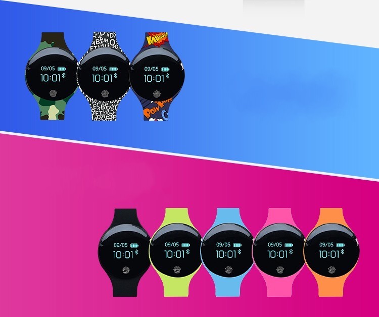 Android Silicone Wristwatch Colorful Sports Pedometer Lovers Couple Gift