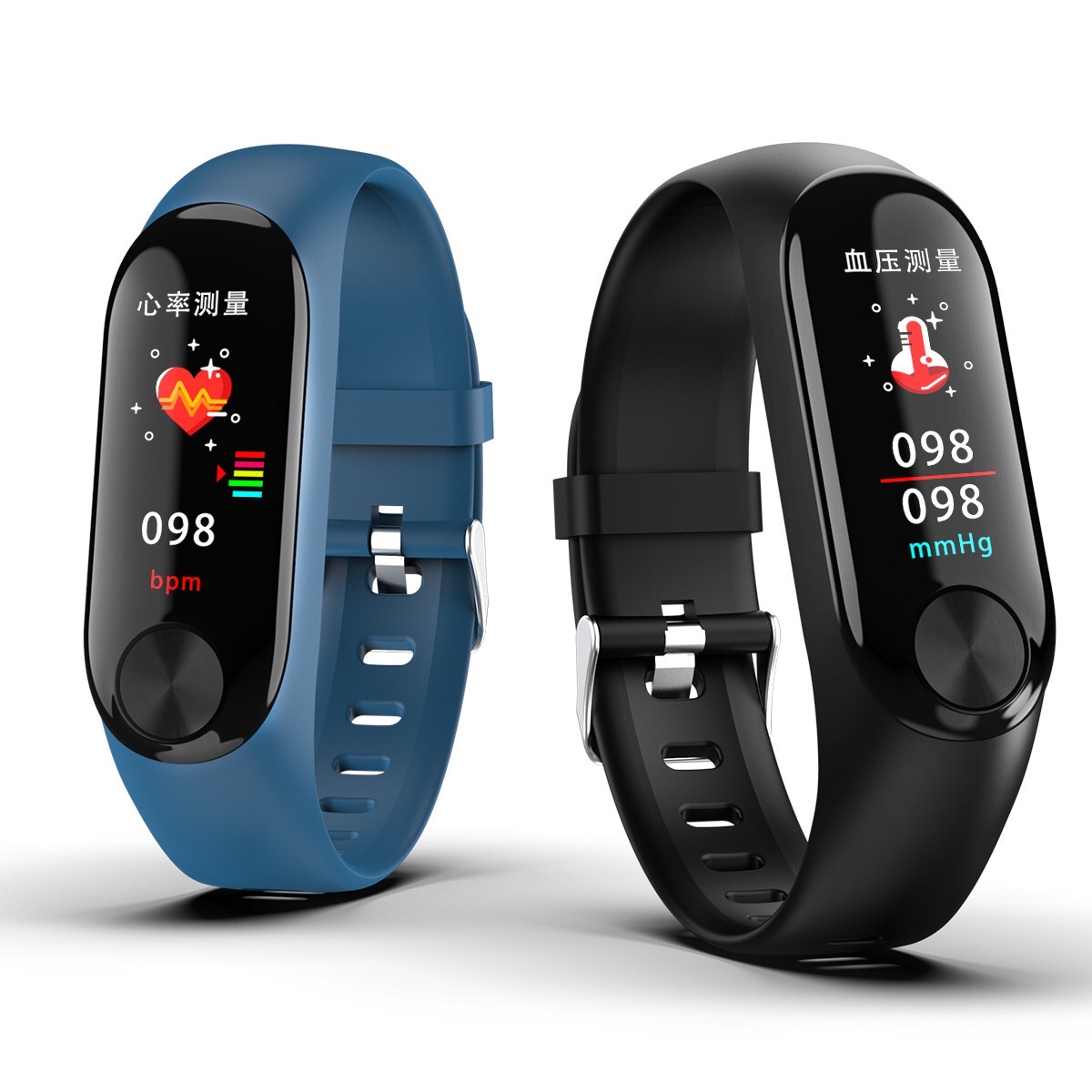Color Screen Smart Bracelet Heart Rate Blood Pressure Blood Oxygen GPS Trail Sports Wristwatch