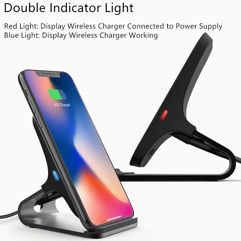 Wireless Quick Charger 9V Fast Charging for iPhone Huawei Samsung etc.