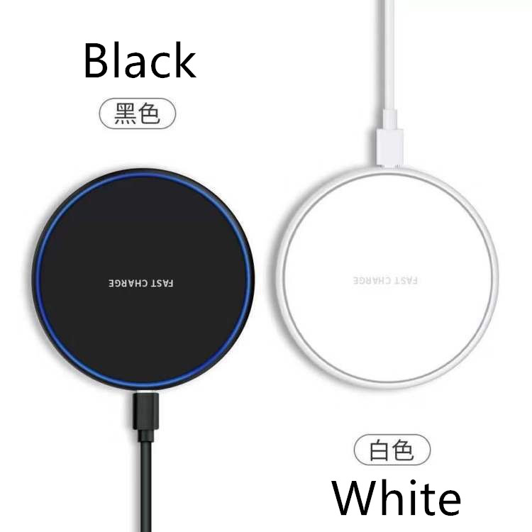 Quick Charger Transparent Border Wireless Charger for iPhone Huawei Xiaomi Samsung