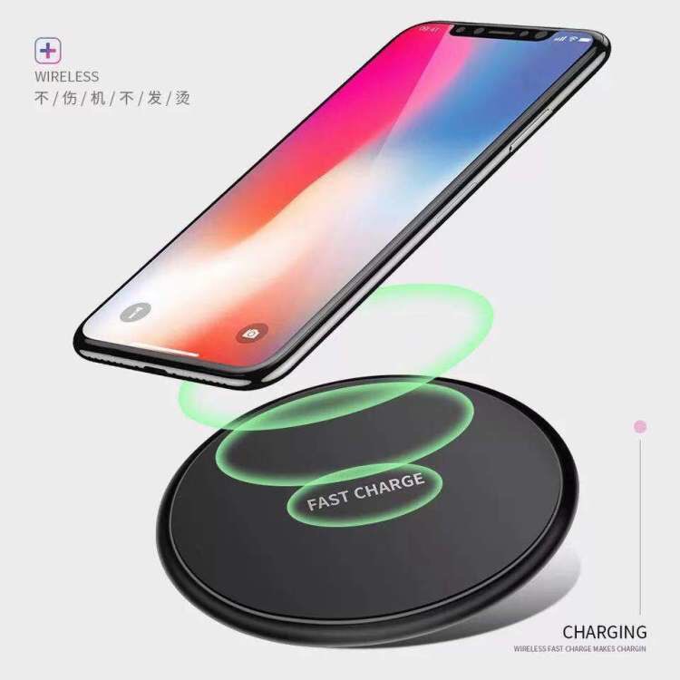 Quick Charger Transparent Border Wireless Charger for iPhone Huawei Xiaomi Samsung