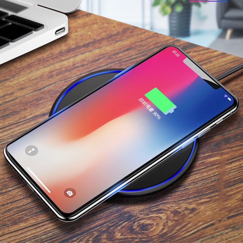 Quick Charger Transparent Border Wireless Charger for iPhone Huawei Xiaomi Samsung