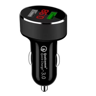 QC 3.0 Quick Charger Double USB Car Charger Sixfold Protection with CE FCC RoHS Authentication