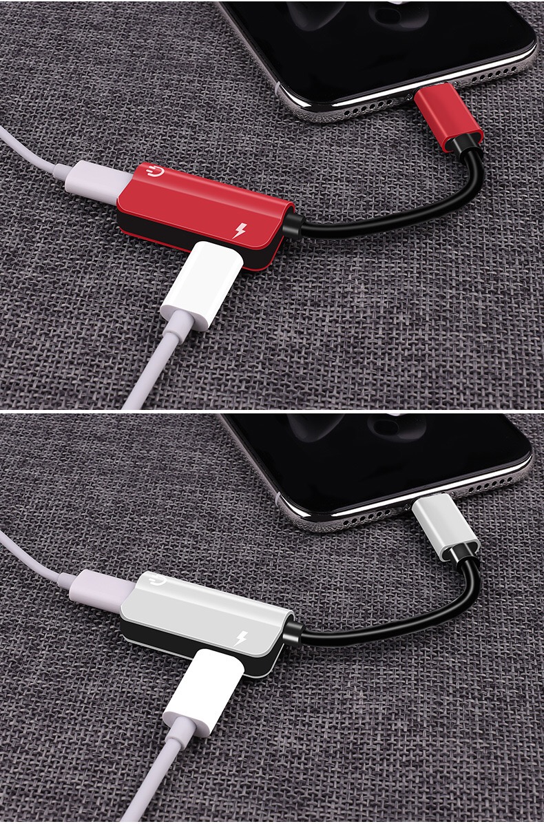 Lightning to 3.5mm earphones audio interface OTG Adapter Cable USB Cable Converter Data Cable