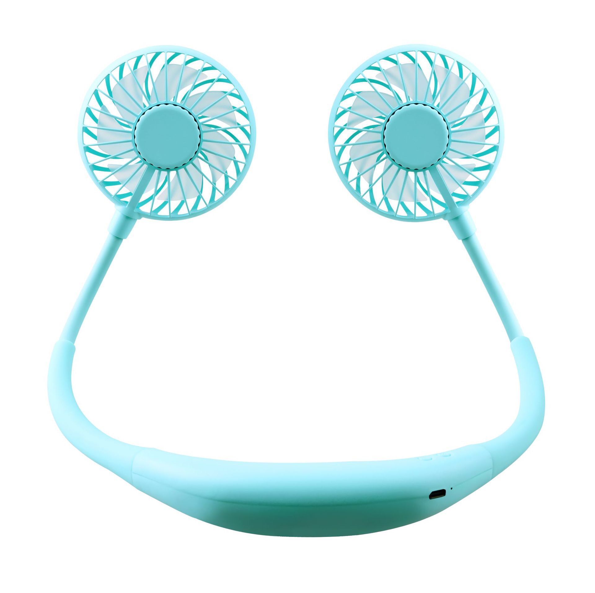 Portable mini sports fan top quality rechargeable neck cooling equipment wearable fan