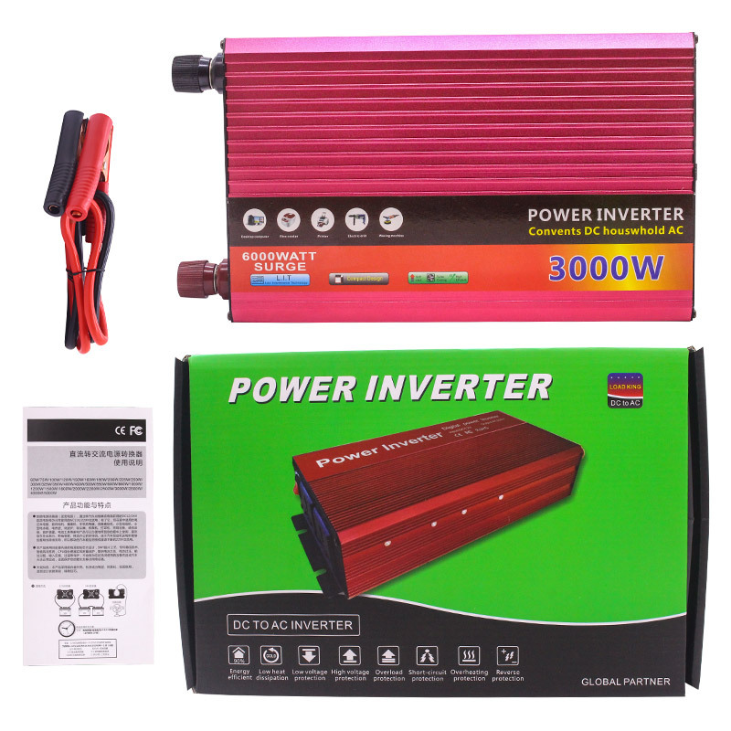 CCC certificate power inverter digital display intelligent big power convents DC household AC（Don't allow Return and Refund once shipped)）