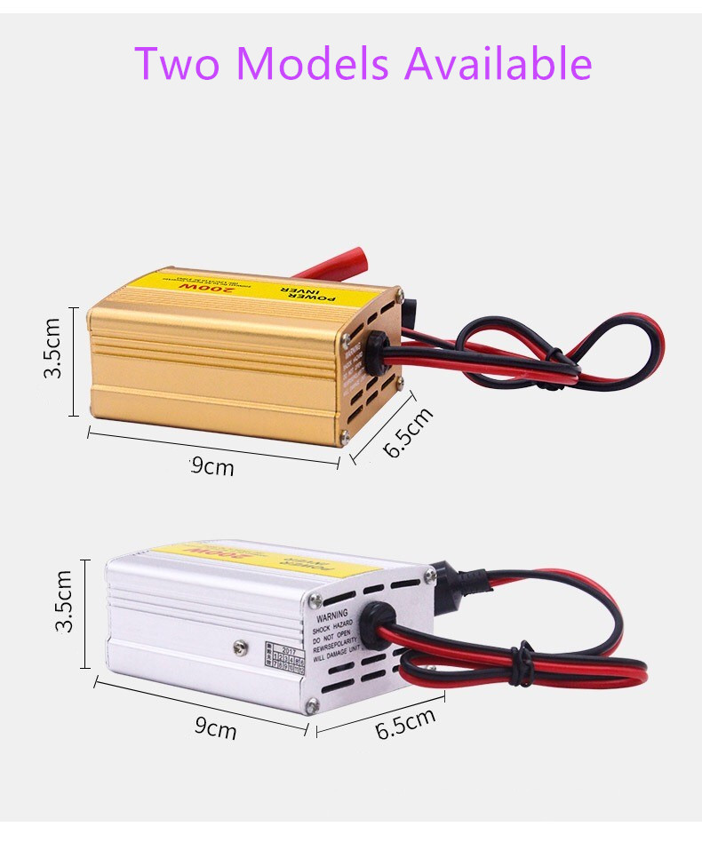 CCC certificate 12V to 220V  car auto power inverter adaptor  converter usb charger 100w 150w