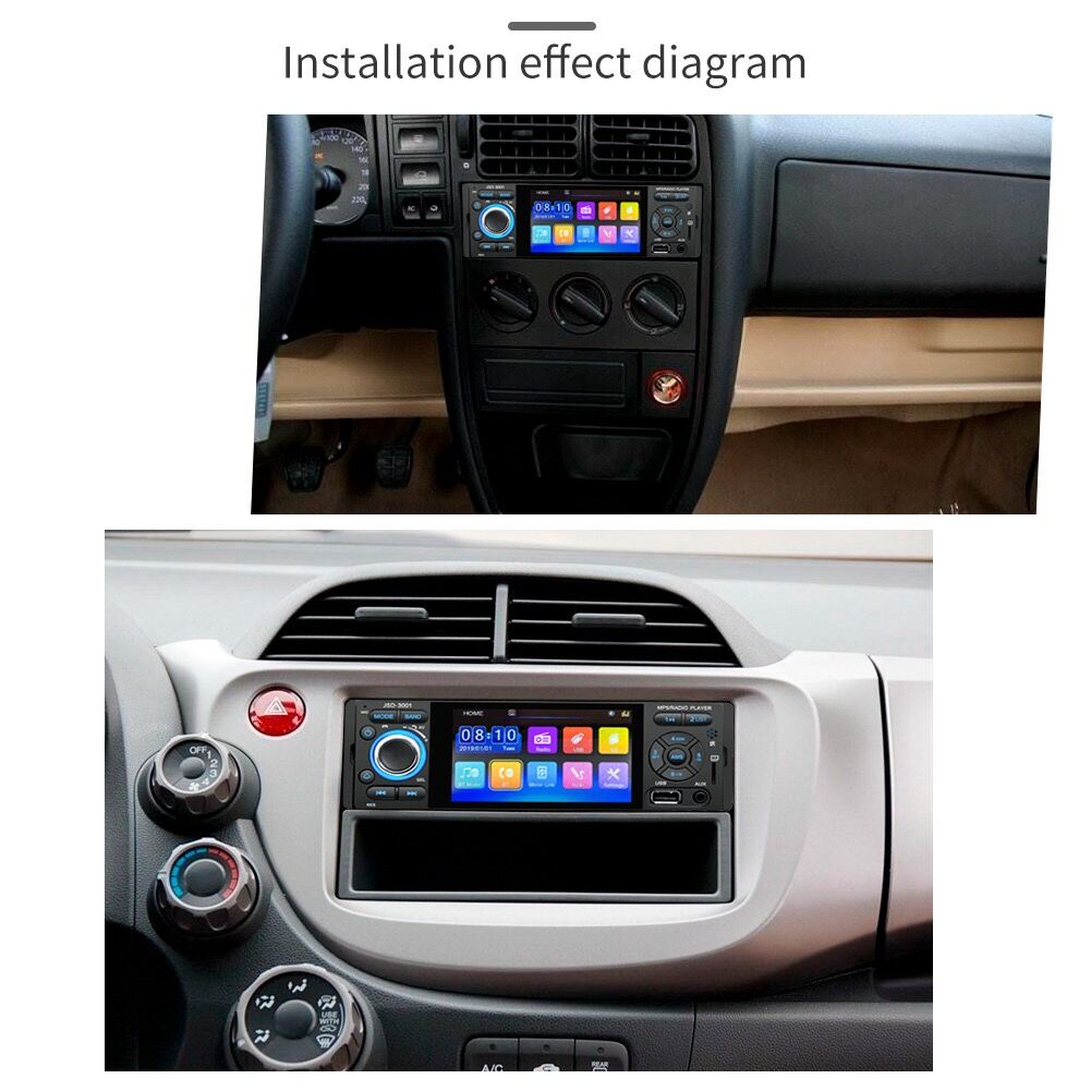 Car 4.1 inches captive touch screen U disk card plug  bluetooth MP5 player