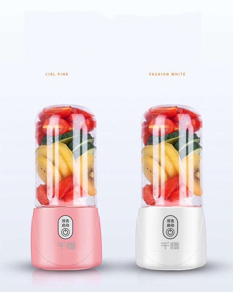 Portable Mini Juicer 400ml Electric USB Rechargeable Mixer Home Office Dormitory Blender Juice Cup Maker