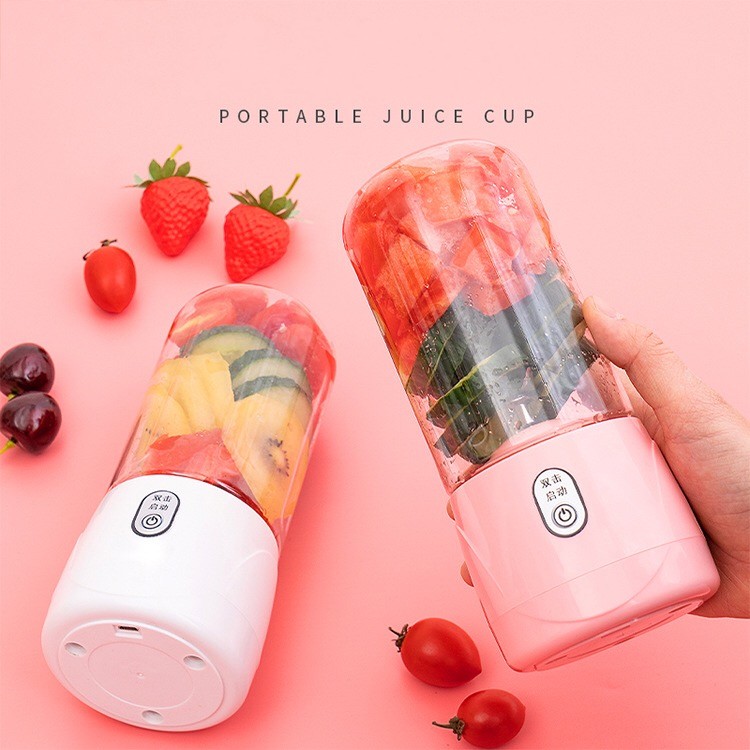 Portable Mini Juicer 400ml Electric USB Rechargeable Mixer Home Office Dormitory Blender Juice Cup Maker