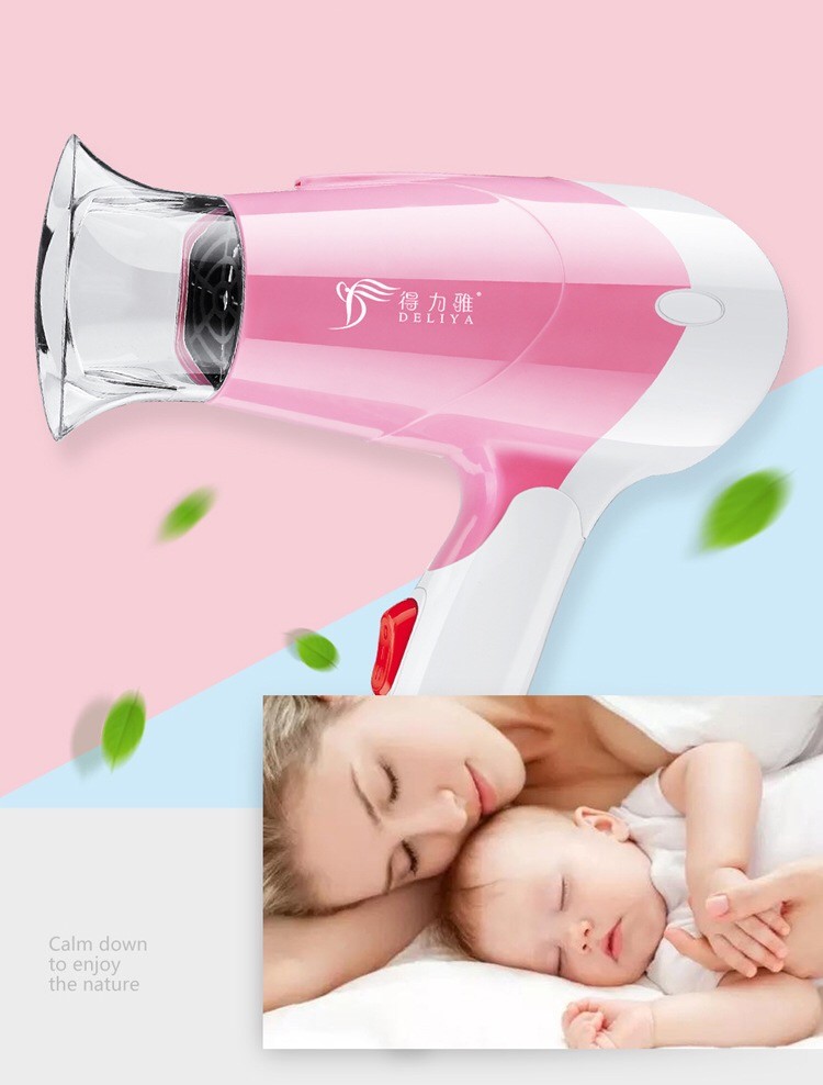 Low Noise Hot And Cold Wind Student Foldable Mini Hair Dryer Professional Blowers Blow Dryer