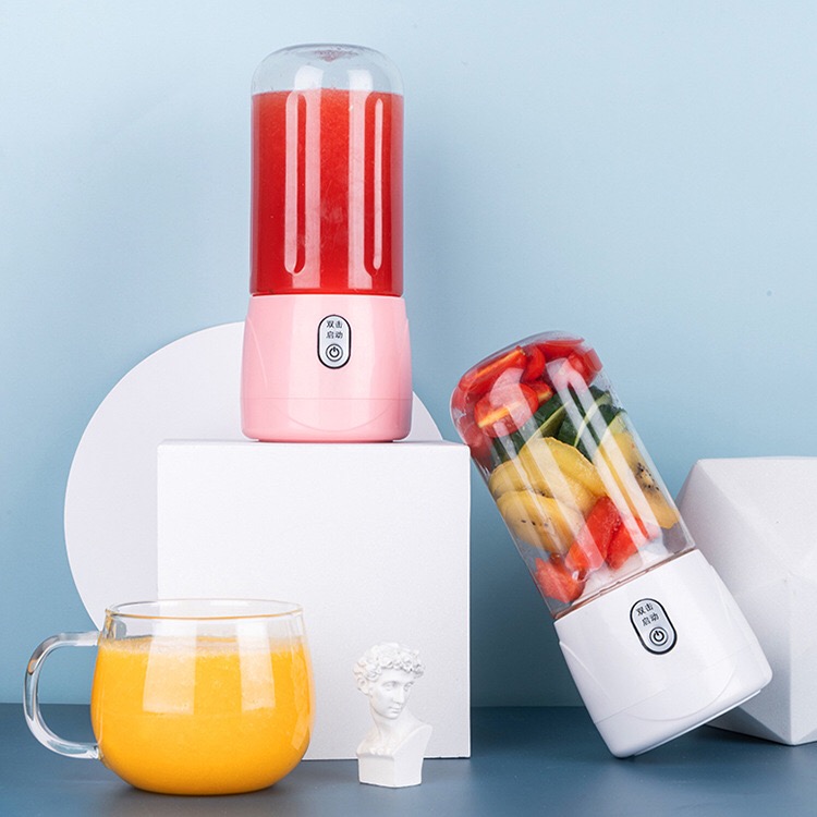 Portable Mini Juicer 400ml Electric USB Rechargeable Mixer Home Office Dormitory Blender Juice Cup Maker
