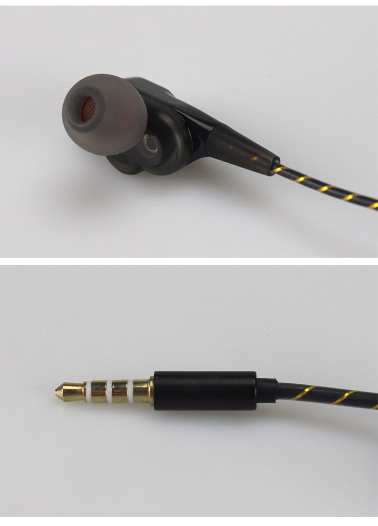 Portable bag earphones with case heavy bass earbuds for phones