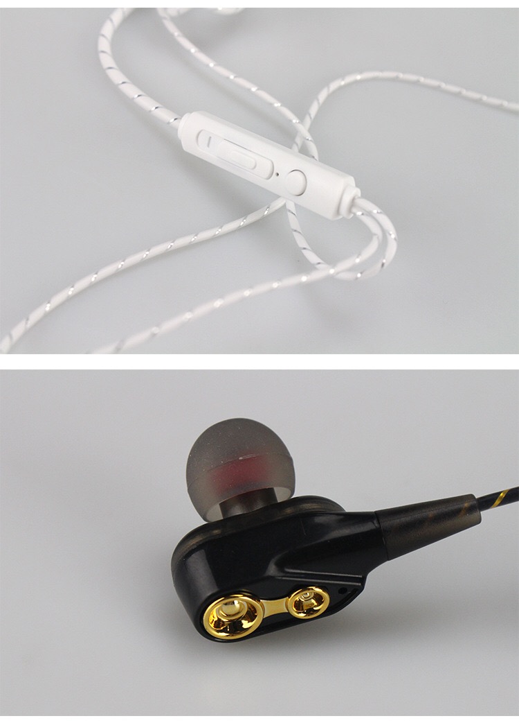 Portable bag earphones with case heavy bass earbuds for phones