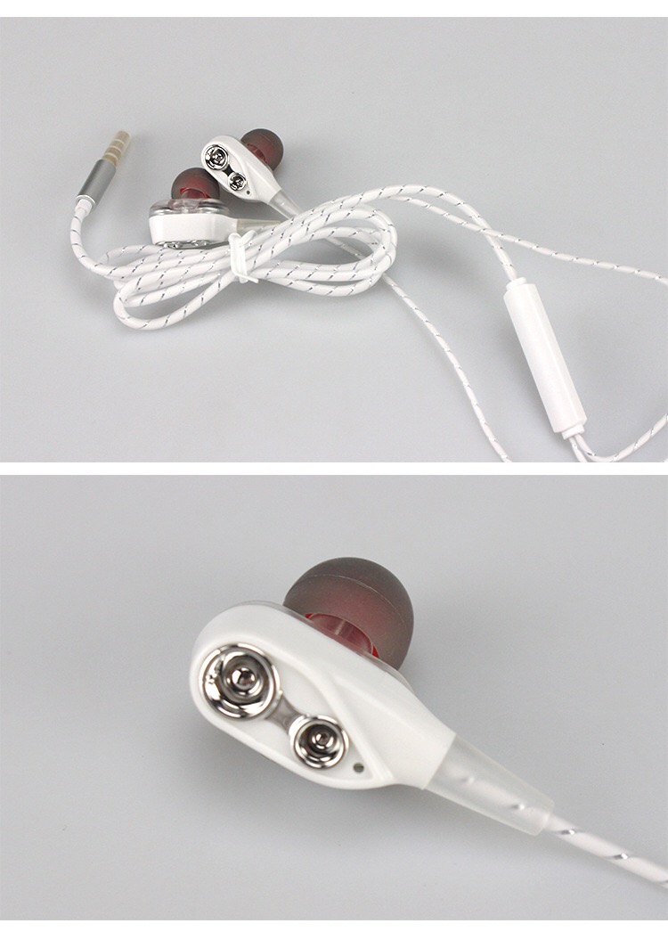 Portable bag earphones with case heavy bass earbuds for phones