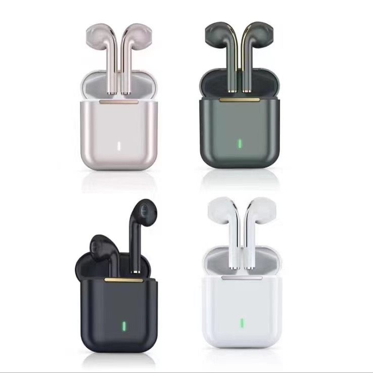 Noice cancelling big battery earphones hall switch inpods finger print operation airpods TWS J18
