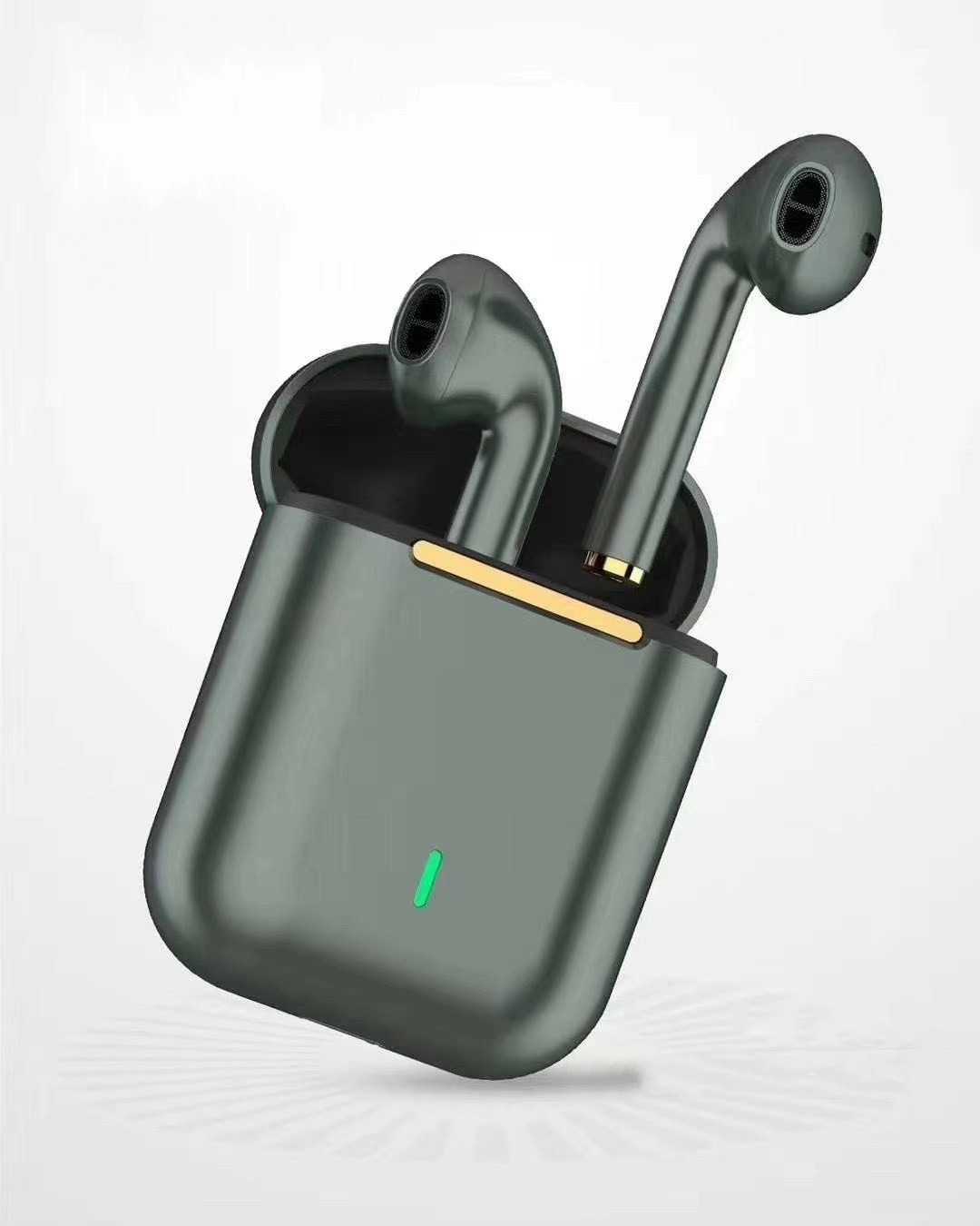 Noice cancelling big battery earphones hall switch inpods finger print operation airpods TWS J18