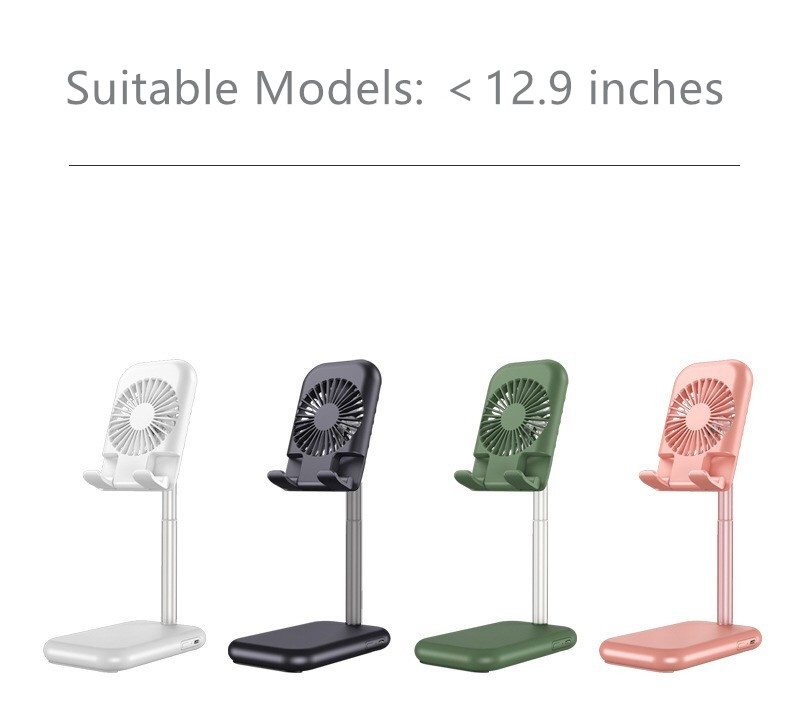 Foldable fan mobile phone ipad bracket usb portable fan hands free stand
