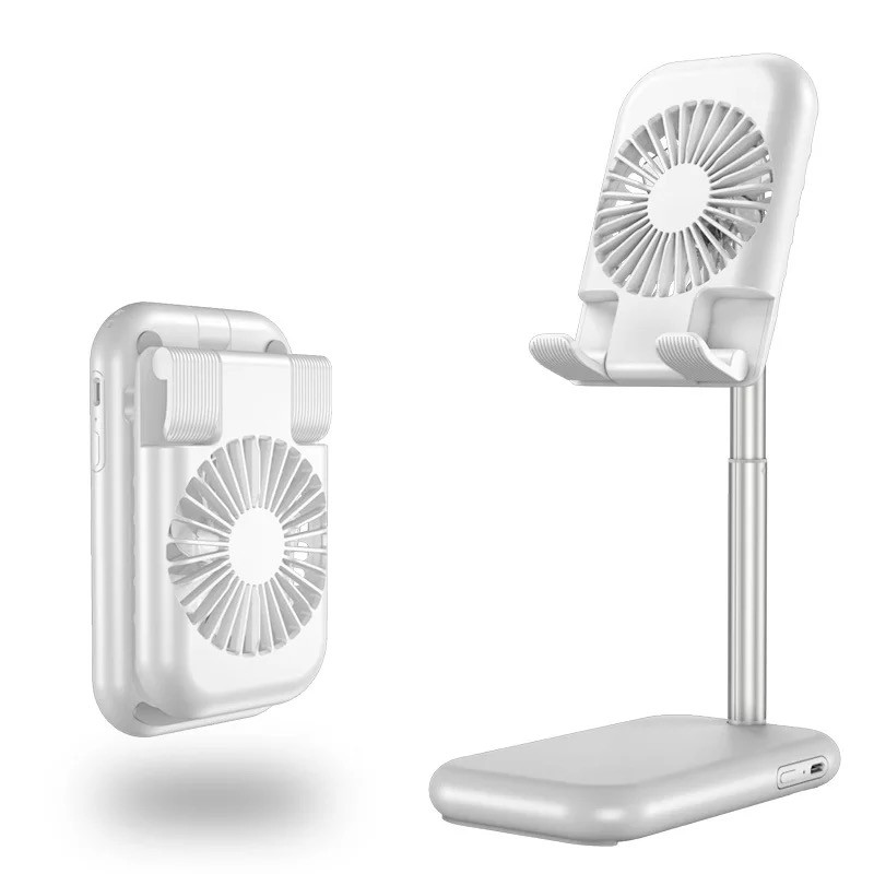 Foldable fan mobile phone ipad bracket usb portable fan hands free stand