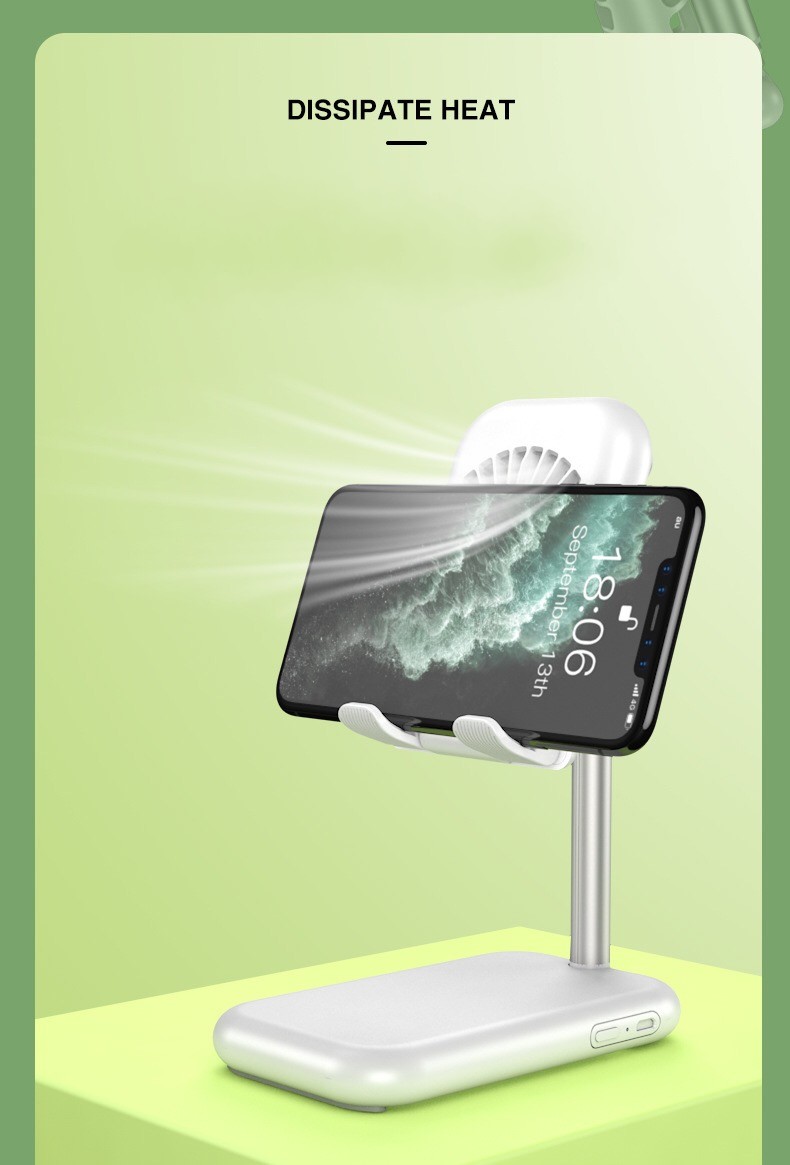 Foldable fan mobile phone ipad bracket usb portable fan hands free stand
