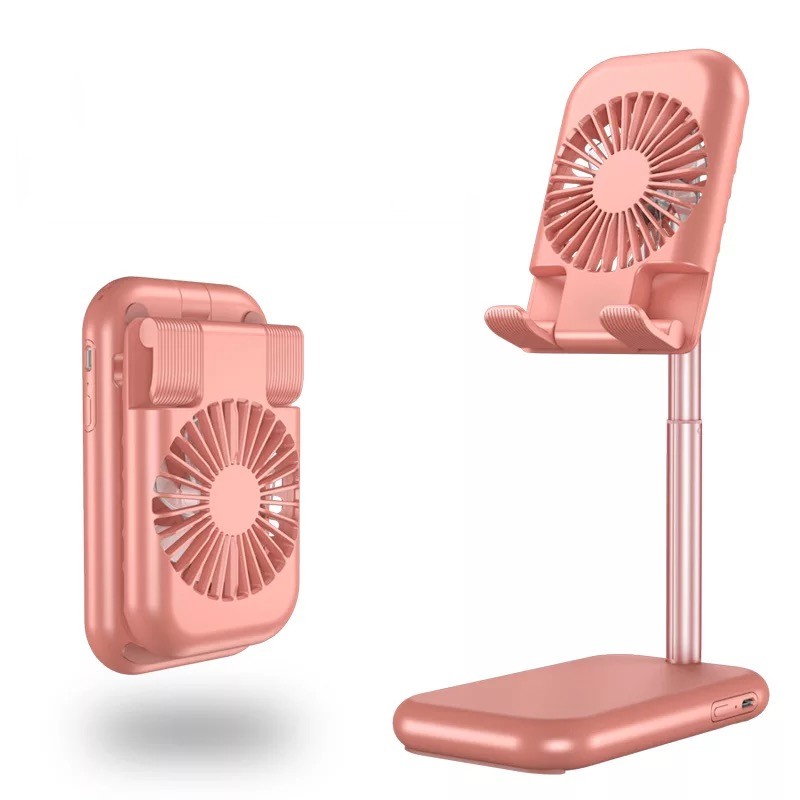 Foldable fan mobile phone ipad bracket usb portable fan hands free stand