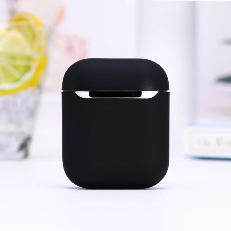 Anti-fall silicone rubber cover dust proof bluetooth wireless earphone case for tws airpods