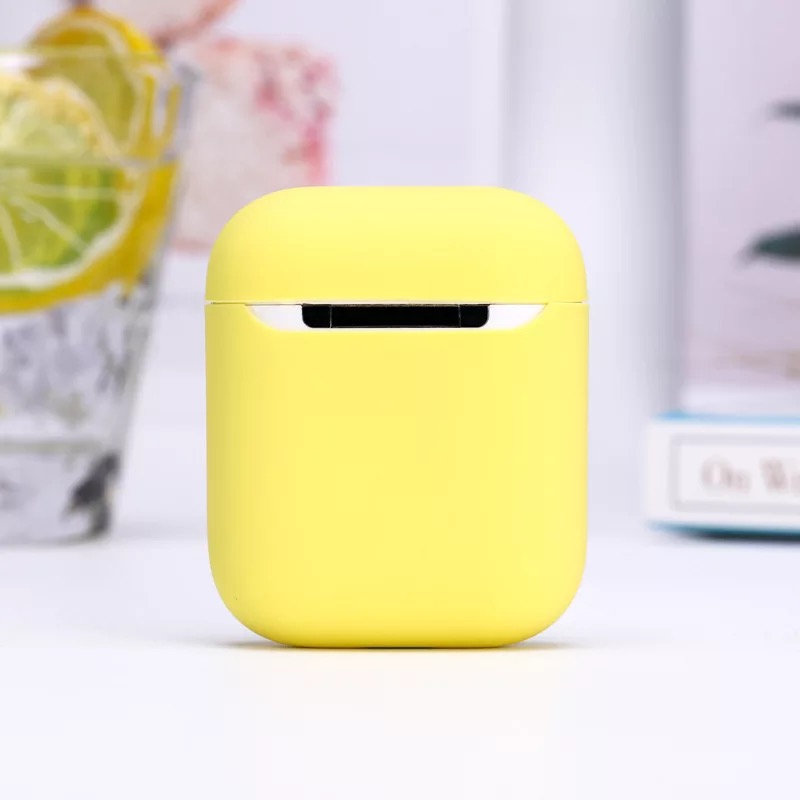 Anti-fall silicone rubber cover dust proof bluetooth wireless earphone case for tws airpods