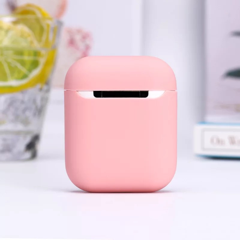 Anti-fall silicone rubber cover dust proof bluetooth wireless earphone case for tws airpods