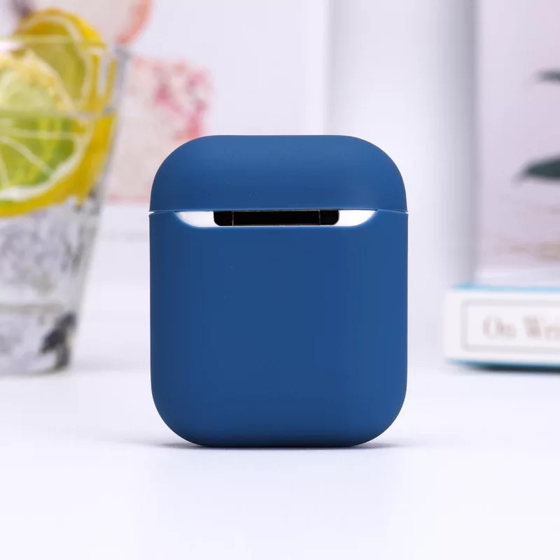 Anti-fall silicone rubber cover dust proof bluetooth wireless earphone case for tws airpods