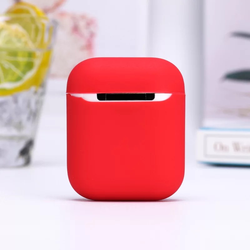 Anti-fall silicone rubber cover dust proof bluetooth wireless earphone case for tws airpods