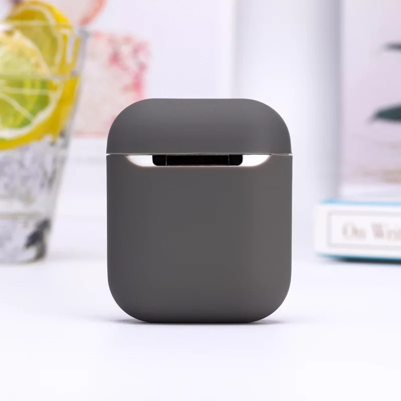 Anti-fall silicone rubber cover dust proof bluetooth wireless earphone case for tws airpods