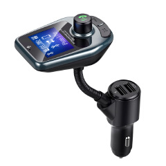 D4 Big Display Led Car Dual USB Bluetooth Charger FM Transmitter Radio MP3 Player Quick Charger