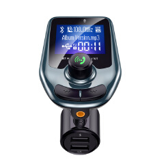 D4 Big Display Led Car Dual USB Bluetooth Charger FM Transmitter Radio MP3 Player Quick Charger