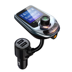 D4 Big Display Led Car Dual USB Bluetooth Charger FM Transmitter Radio MP3 Player Quick Charger