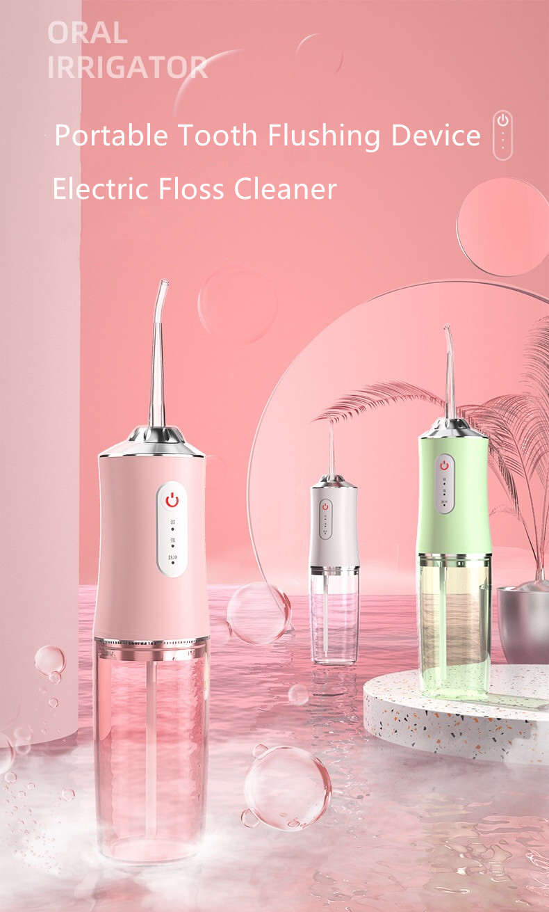 Portable water flosser oral cleaner tooth flushing device electricoral wahser oral care specialist