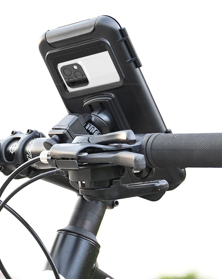 Silicone bicycle handle bar stand mountain bike mobile phone bracket motorcycle rear view mirror smart phone holder