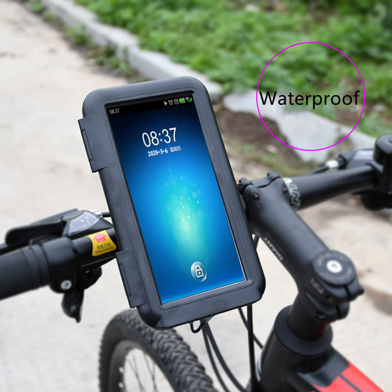 Silicone bicycle handle bar stand mountain bike mobile phone bracket motorcycle rear view mirror smart phone holder