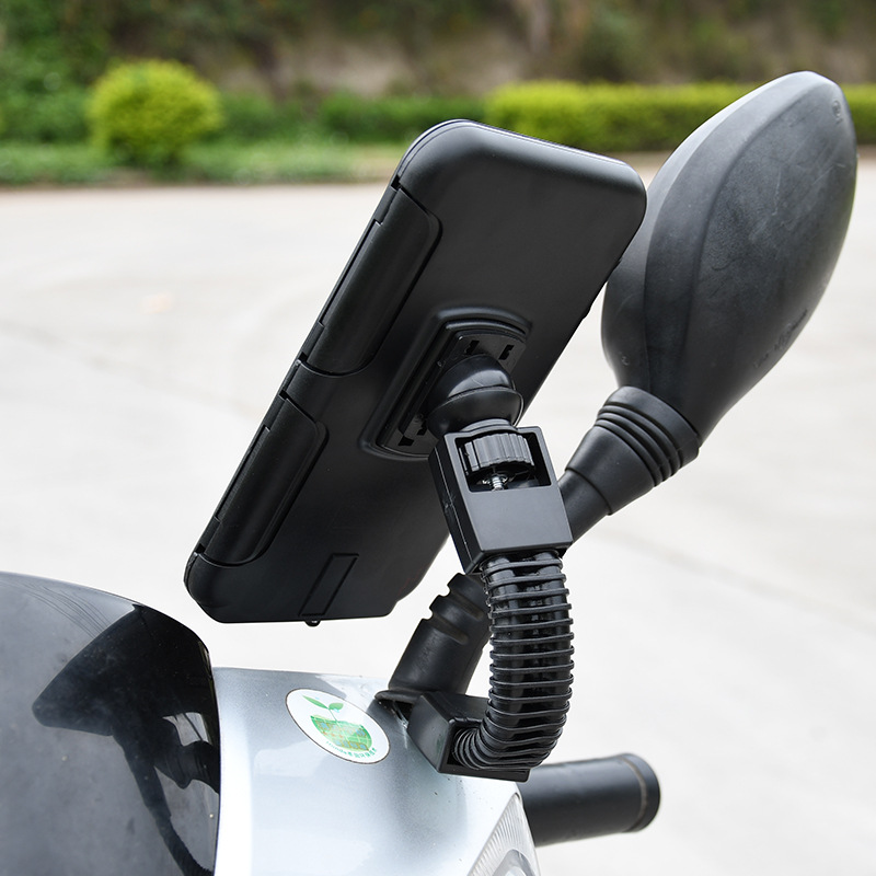 Silicone bicycle handle bar stand mountain bike mobile phone bracket motorcycle rear view mirror smart phone holder