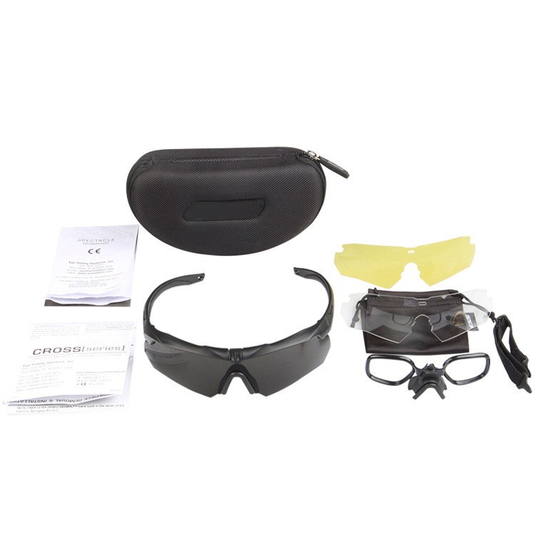 HD Tactical Shooting Motorcycle Goggles Riding Outdoor Sport Hunting Tactical Eye Protective Glasses