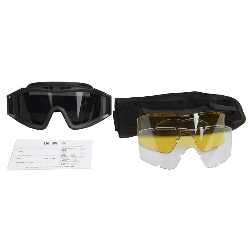 Eye Protection Glasses CS Riding Shooting Goggles Dustproof Windproof Explosionproof Outdoor Sports Sunglasses