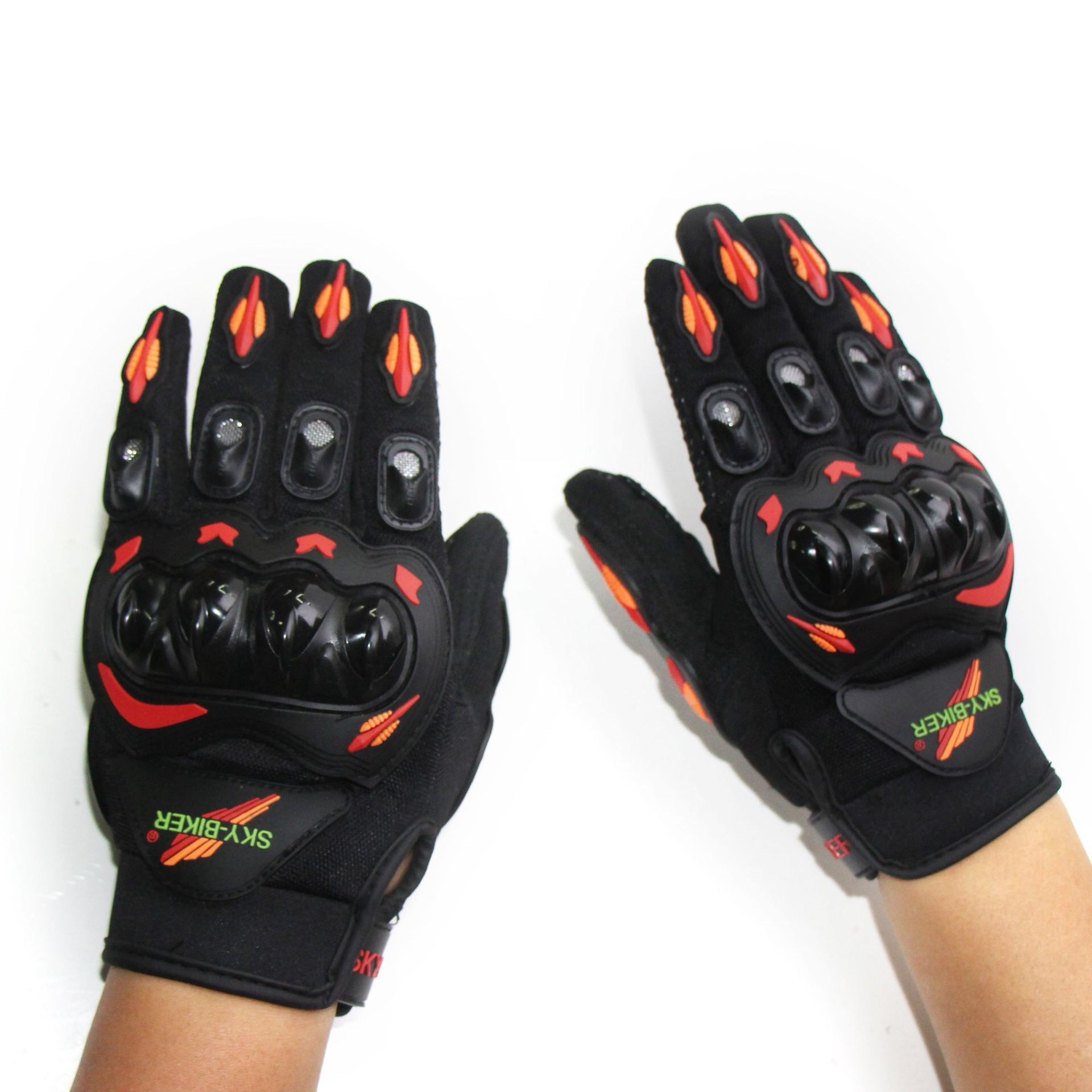 Outdoor sport cycling protection full finger tactical cycling gloves motorbike armored motocross  riding motorcycle rider shock resistant racing outdoor motorcycle gloves