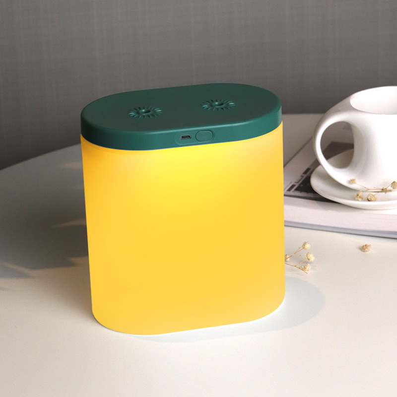 Office mist maker refresher 2L big capacity warm light dual diffuser usb mute home LED night light air humidifier
