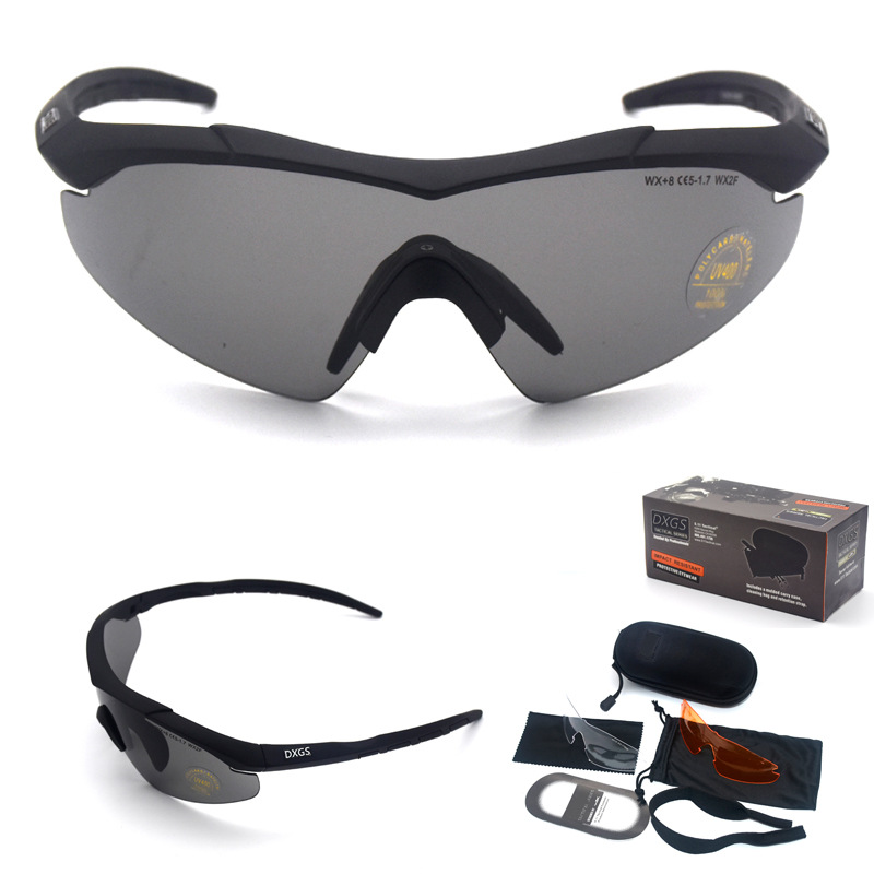 HD Tactical Shooting Motorcycle Goggles Riding Outdoor Sunglasses Sport Hunting Tactical Eye Protective Glasses