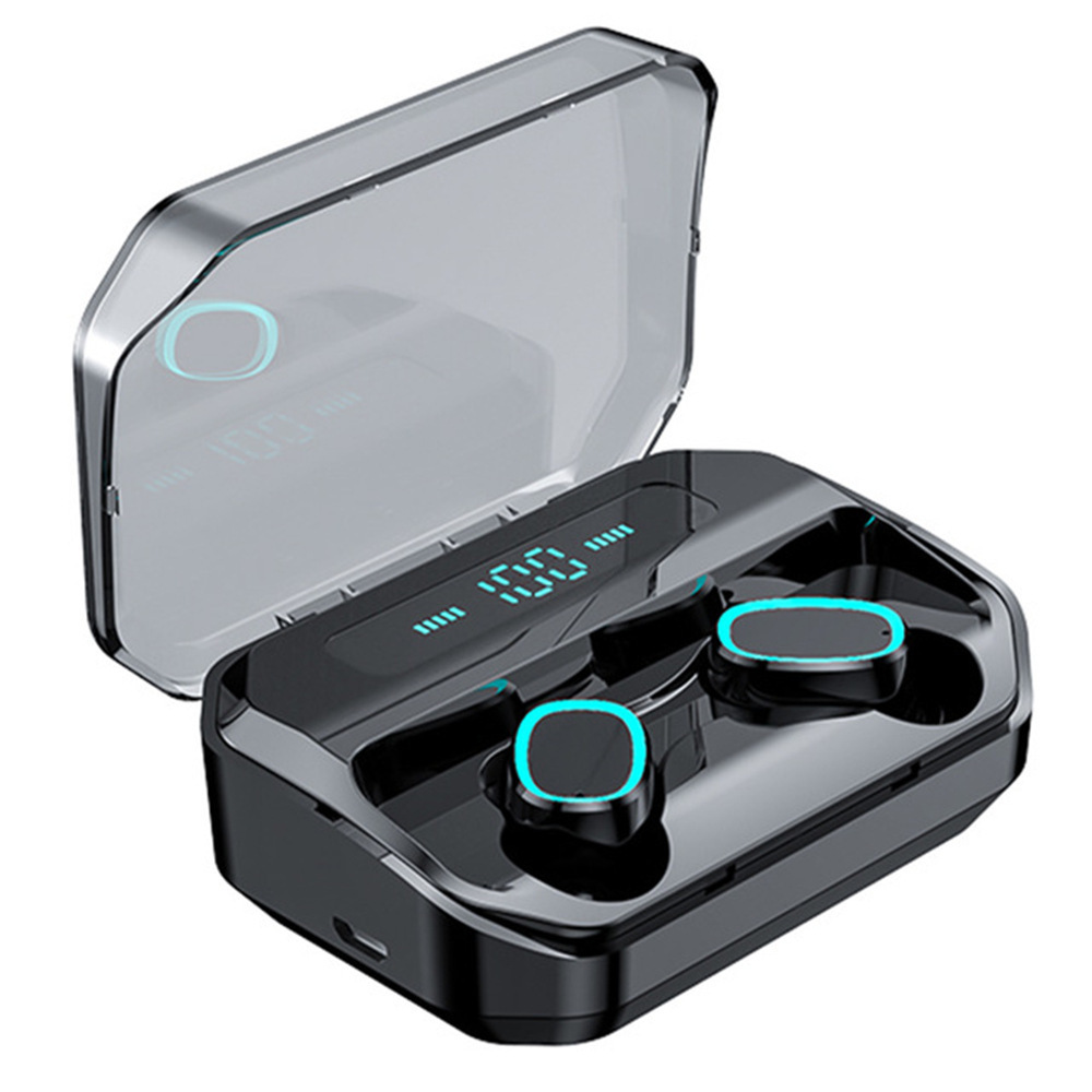 Long battery life charging cabinet sports tws earphones true wireless stereo led display earbuds for smart phones