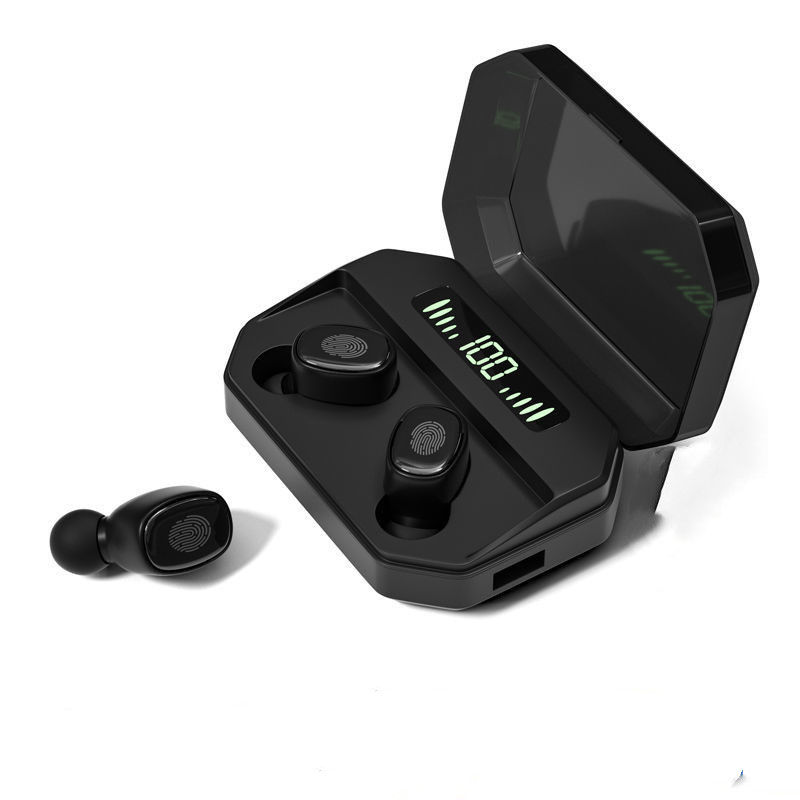 Long battery life charging cabinet sports tws earphones true wireless stereo led display earbuds for smart phones
