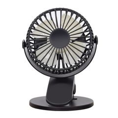 USB charge multi function portable clip fan 360° rotation silent table fan with CNAS CE AND RHOS certification Black