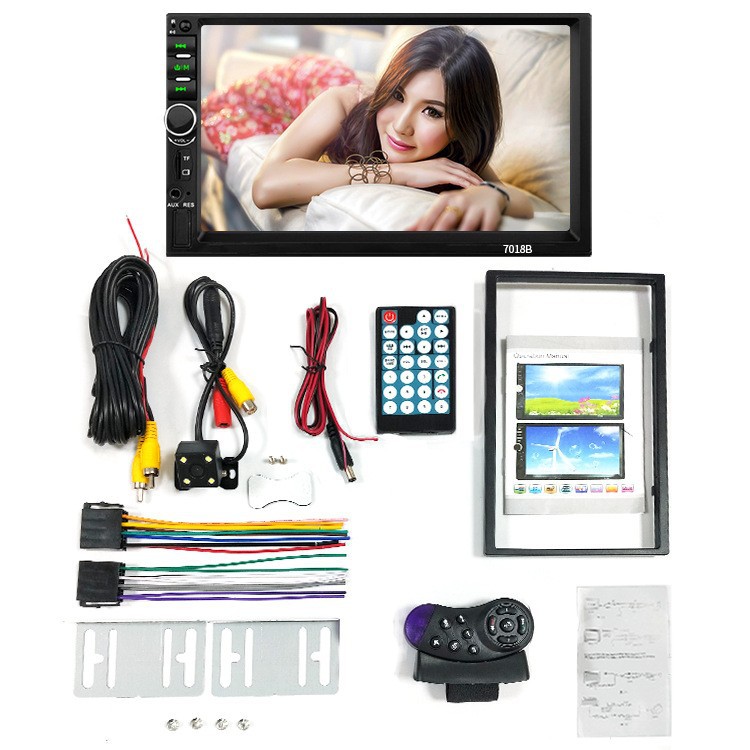 Car steering wheel control central mainboard 7inch touch screen mp5 mirror reversing monitor 1080P (if you need camera, please choose mp5+camera choice))