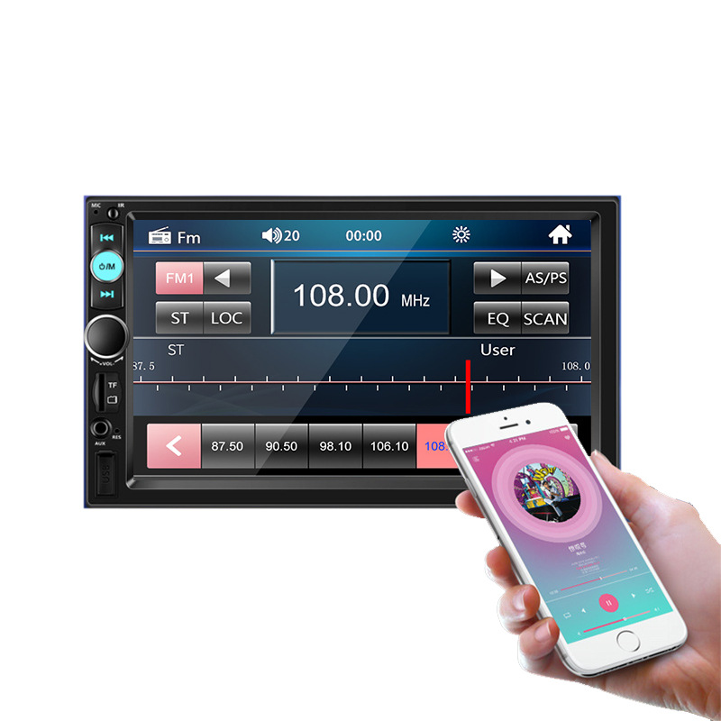 Car steering wheel control central mainboard 7inch touch screen mp5 mirror reversing monitor 1080P (if you need camera, please choose mp5+camera choice))